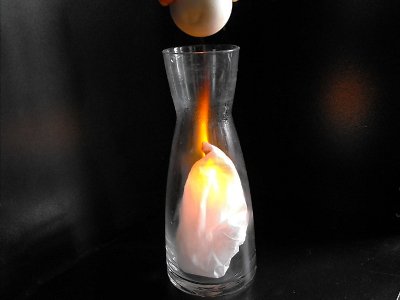 Egg in a bottle